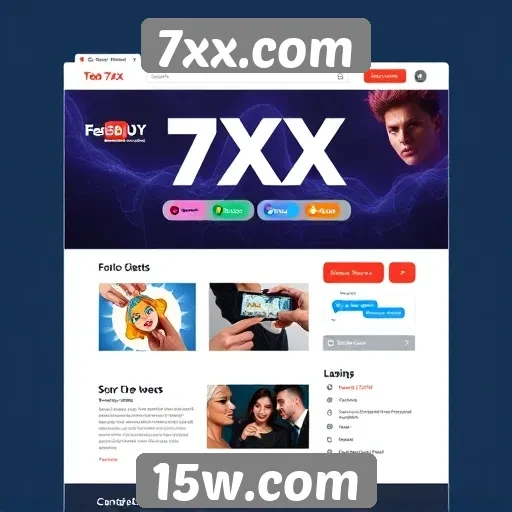 Análise da interface do usuário do site 7xx.com